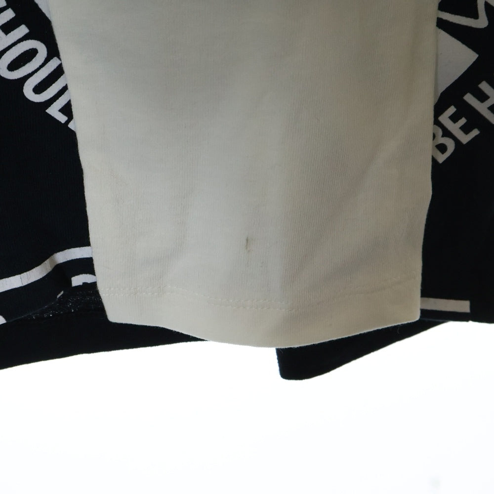 MARINE SERRE(マリーン セル) 23AW REGENERATED GRAPHIC T-SHIRT PATCHWORK T-SHIRT ジェネレイテッド パッチワーク クルーネック 長袖Tシャツ カットソー マルチ MTO069