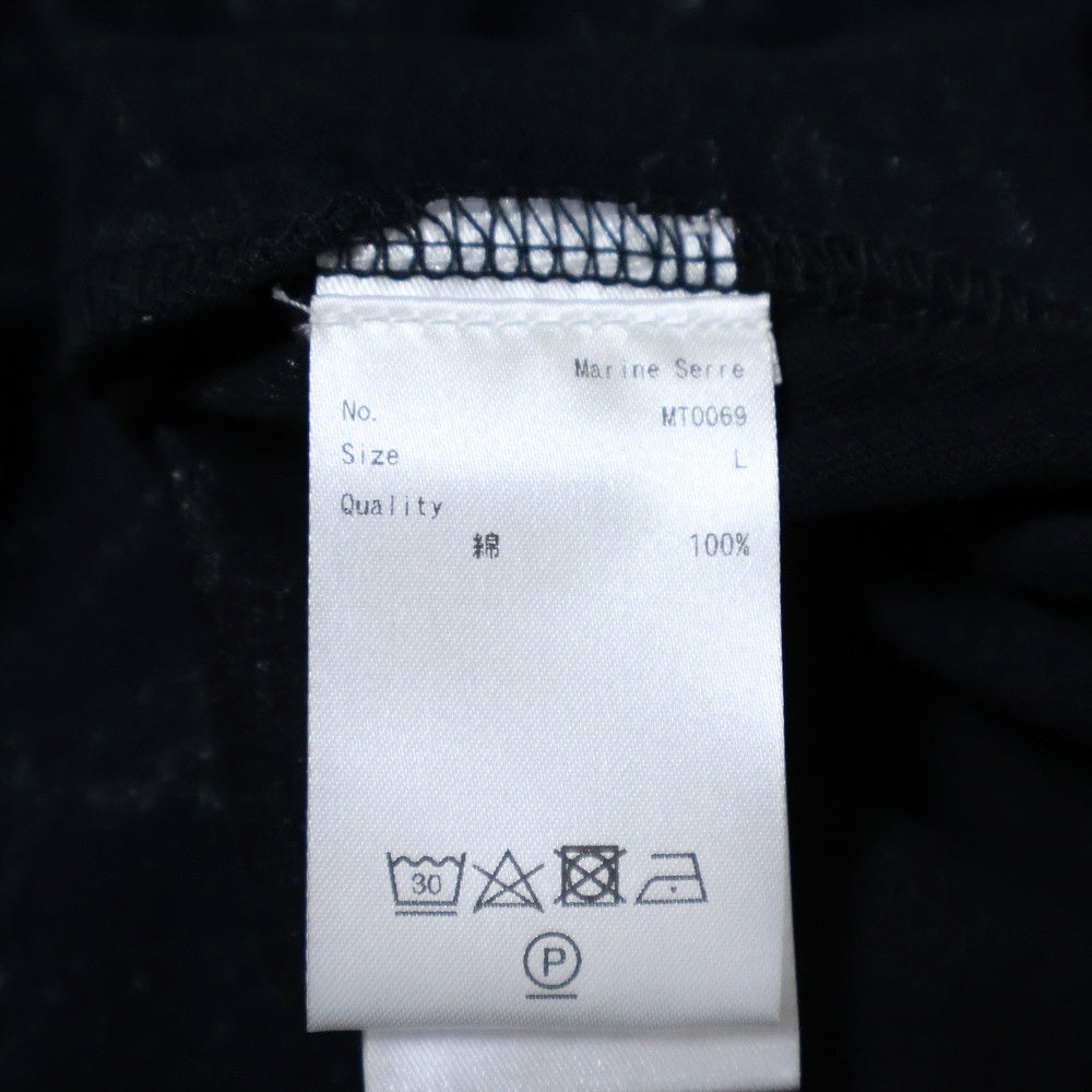 MARINE SERRE(マリーン セル) 23AW REGENERATED GRAPHIC T-SHIRT PATCHWORK T-SHIRT ジェネレイテッド パッチワーク クルーネック 長袖Tシャツ カットソー マルチ MTO069