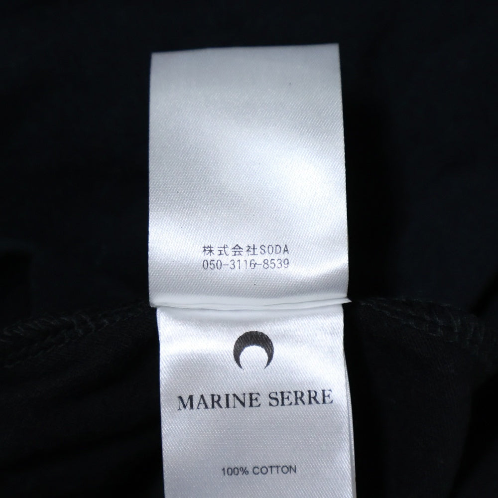 MARINE SERRE(マリーン セル) 23AW REGENERATED GRAPHIC T-SHIRT PATCHWORK T-SHIRT ジェネレイテッド パッチワーク クルーネック 長袖Tシャツ カットソー マルチ MTO069