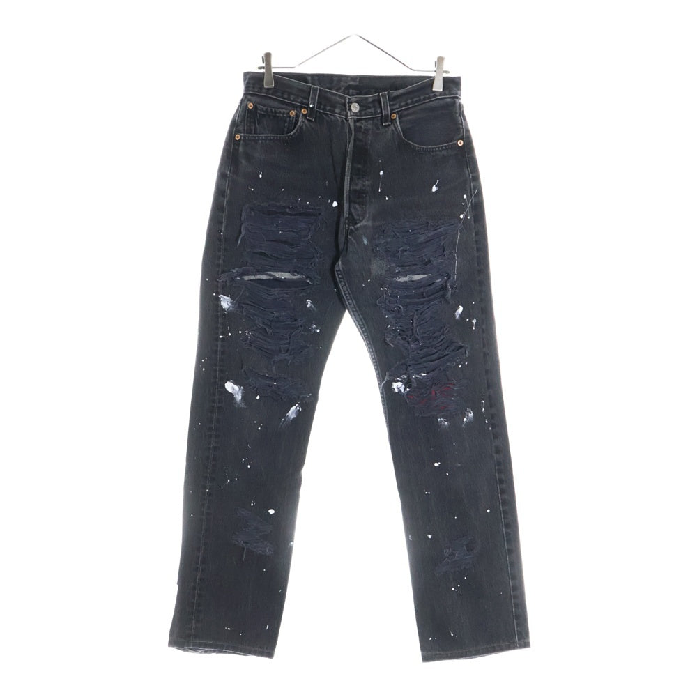 Innocence NYC(イノセンス) 23AW DESTROY DENIM PANTS ダメージ加工 デトロイト デニムパンツ ブラック INDSND01
