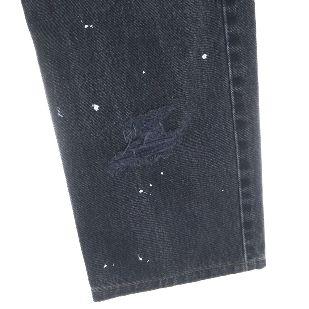 Innocence NYC(イノセンス) 23AW DESTROY DENIM PANTS ダメージ加工 デトロイト デニムパンツ ブラック INDSND01