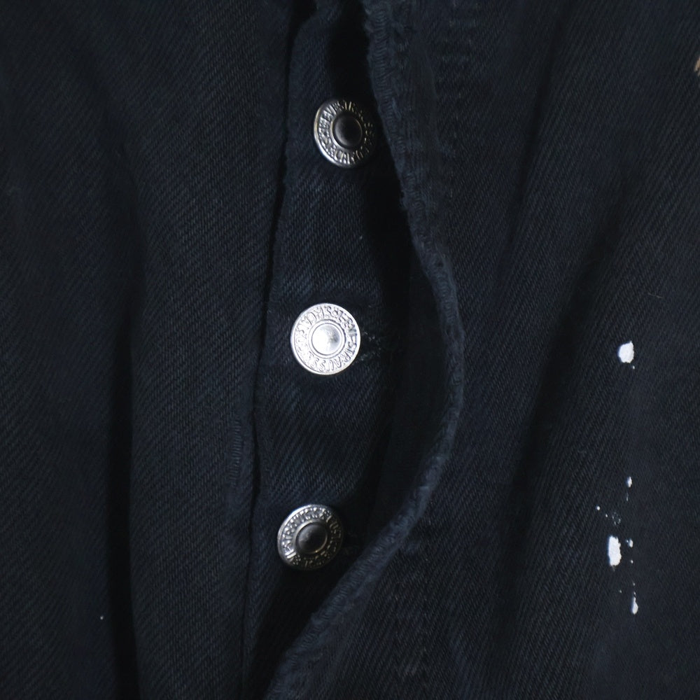 Innocence NYC(イノセンス) 23AW DESTROY DENIM PANTS ダメージ加工 デトロイト デニムパンツ ブラック INDSND01