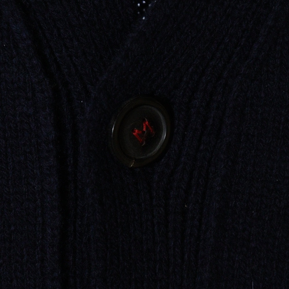 Maison Margiela(メゾンマルジェラ) 23AW KNIT CARDIGAN エルボーパッチ ニットカーディガン ネイビー SI1GP0003