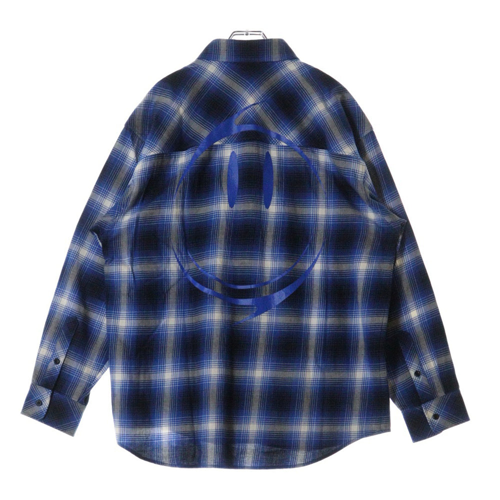 Rafu(ラフ) 23AW LOOSE JOINTS FLANNEL SHIRT ルーズ ジョイント フランネルシャツ 長袖シャツ ブルー Rafu23NL010GM