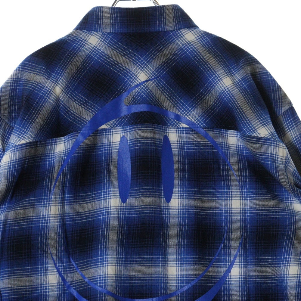 Rafu(ラフ) 23AW LOOSE JOINTS FLANNEL SHIRT ルーズ ジョイント フランネルシャツ 長袖シャツ ブルー Rafu23NL010GM