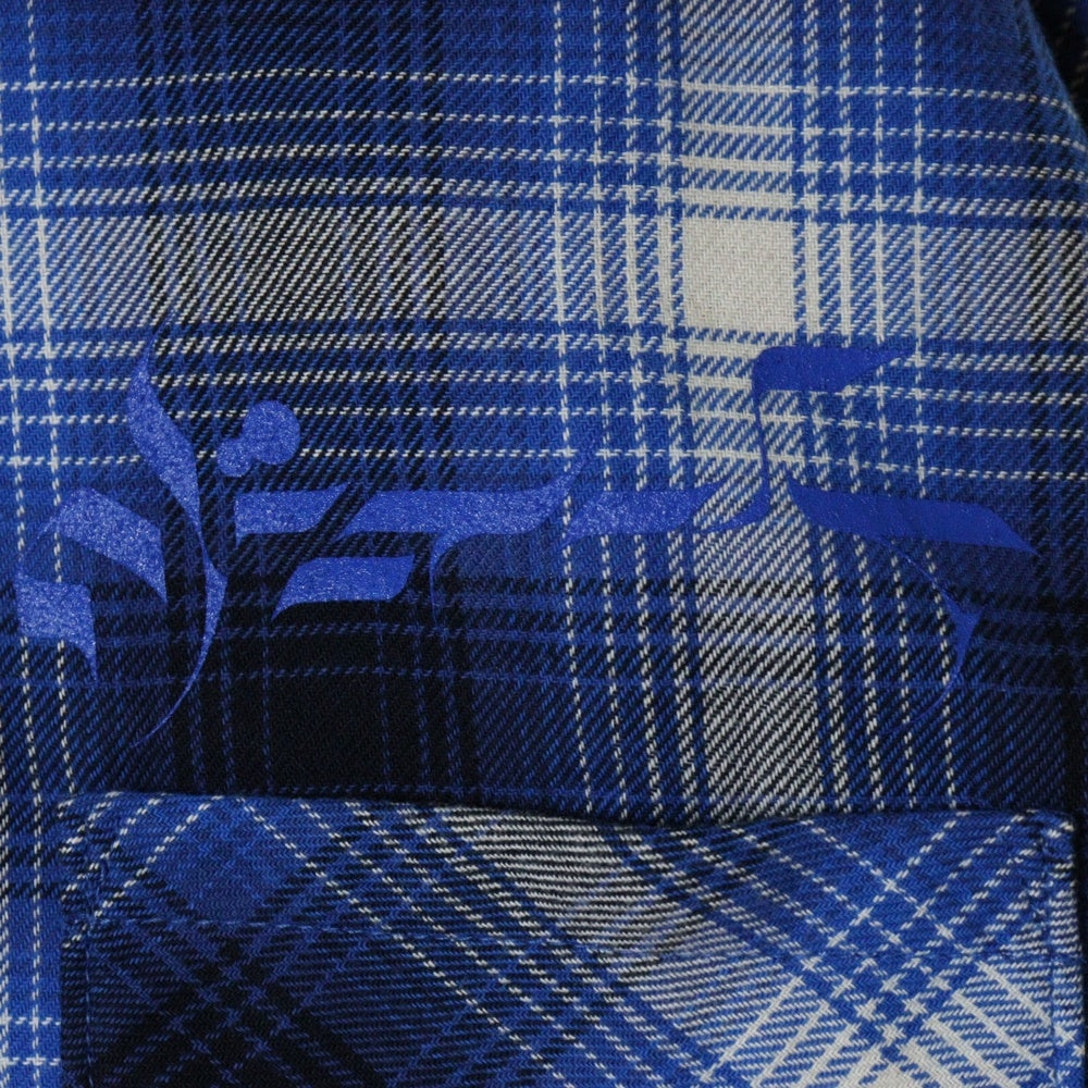 Rafu(ラフ) 23AW LOOSE JOINTS FLANNEL SHIRT ルーズ ジョイント フランネルシャツ 長袖シャツ ブルー Rafu23NL010GM