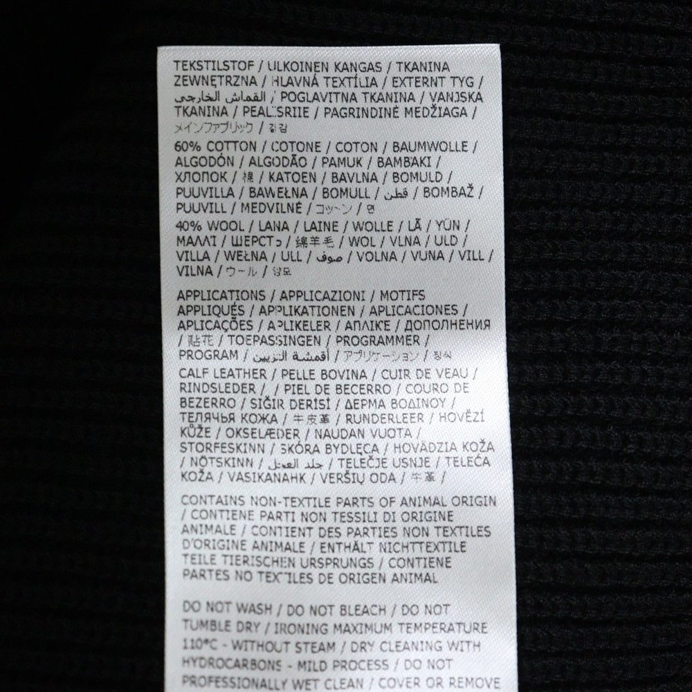 Maison Margiela(メゾンマルジェラ) 23AW KNIT ZIP-UP CARDIGAN モックネック ジップアップ ニットカーディガン ブラック SI1HA0013