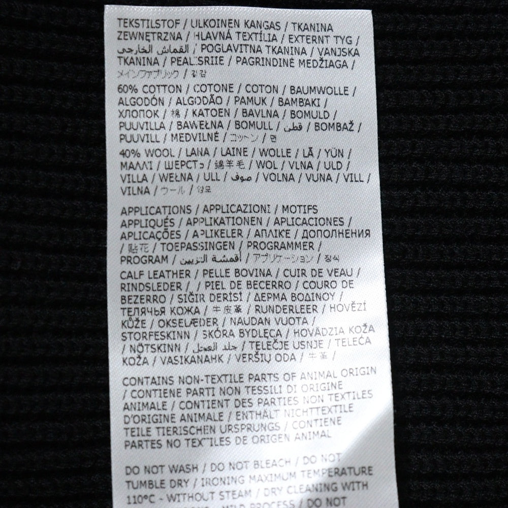 Maison Margiela(メゾンマルジェラ) 23AW KNIT ZIP-UP CARDIGAN モックネック ジップアップ ニットカーディガン ブラック SI1HA0013
