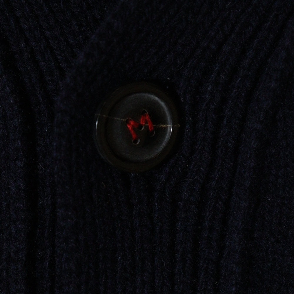 Maison Margiela(メゾンマルジェラ) 23AW KNIT CARDIGAN エルボーパッチ ニットカーディガン ネイビー SI1GP0003