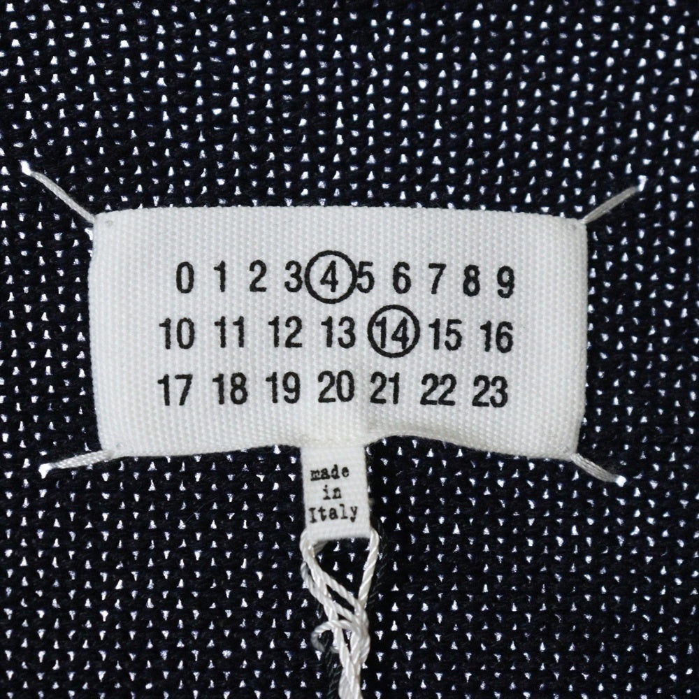 Maison Margiela(メゾンマルジェラ) 23AW KNIT CARDIGAN エルボーパッチ ニットカーディガン ネイビー SI1GP0003
