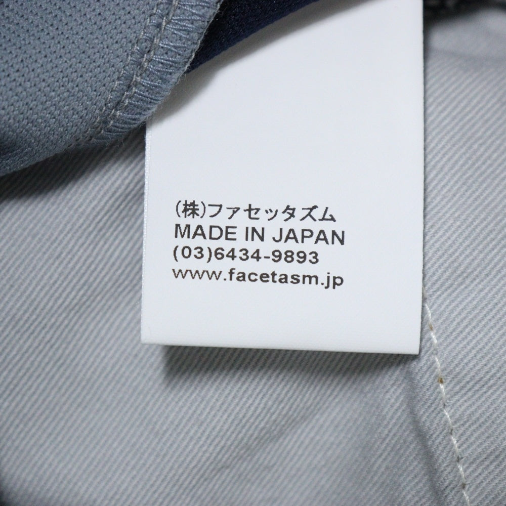 FACETASM(ファセッタズム) 23SS JERSEY MERGING DENIM PANTS ジャージー マージング ドローコード デニムパンツ ブラック MKS-PT-M10
