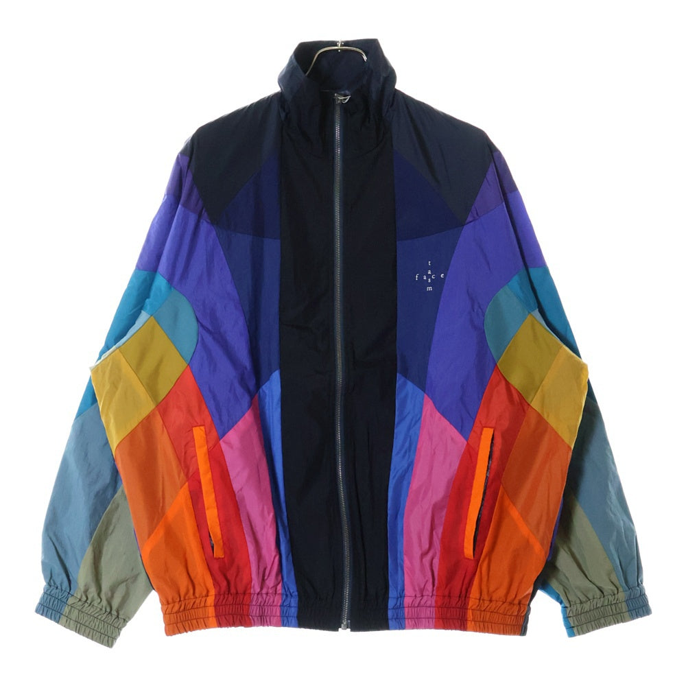 FACETASM(ファセッタズム) 23SS NYLON PATCHWORK JACKET パッチワーク フロントロゴ刺繍 ジップアップ ナイロンジャケット マルチ MKS-JK-M09