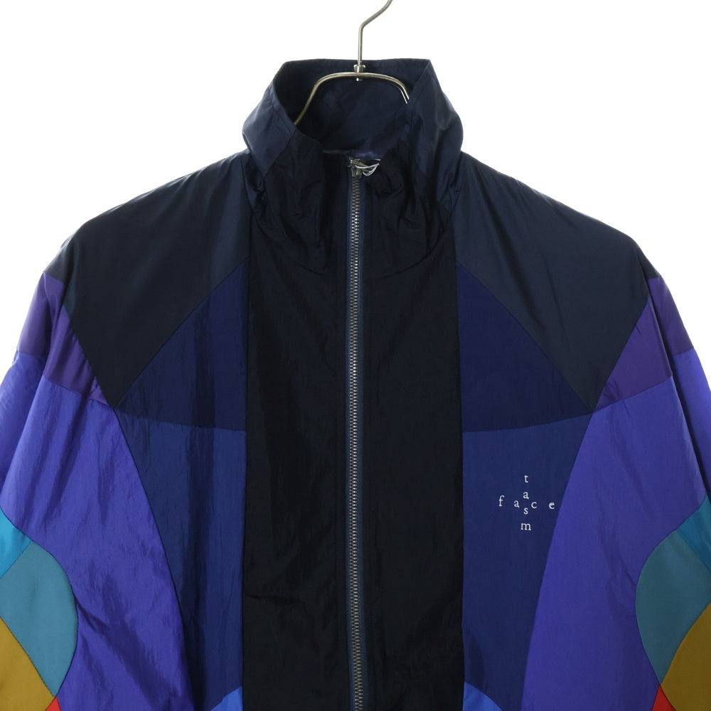 FACETASM(ファセッタズム) 23SS NYLON PATCHWORK JACKET パッチワーク フロントロゴ刺繍 ジップアップ ナイロンジャケット マルチ MKS-JK-M09