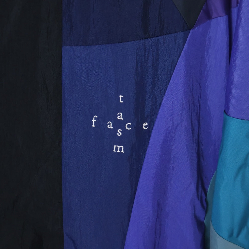 FACETASM(ファセッタズム) 23SS NYLON PATCHWORK JACKET パッチワーク フロントロゴ刺繍 ジップアップ ナイロンジャケット マルチ MKS-JK-M09
