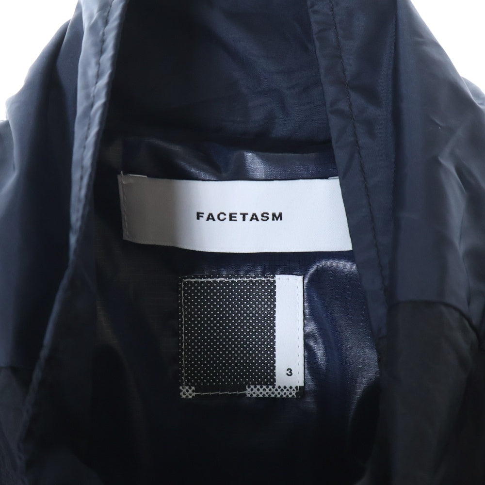 FACETASM(ファセッタズム) 23SS NYLON PATCHWORK JACKET パッチワーク フロントロゴ刺繍 ジップアップ ナイロンジャケット マルチ MKS-JK-M09