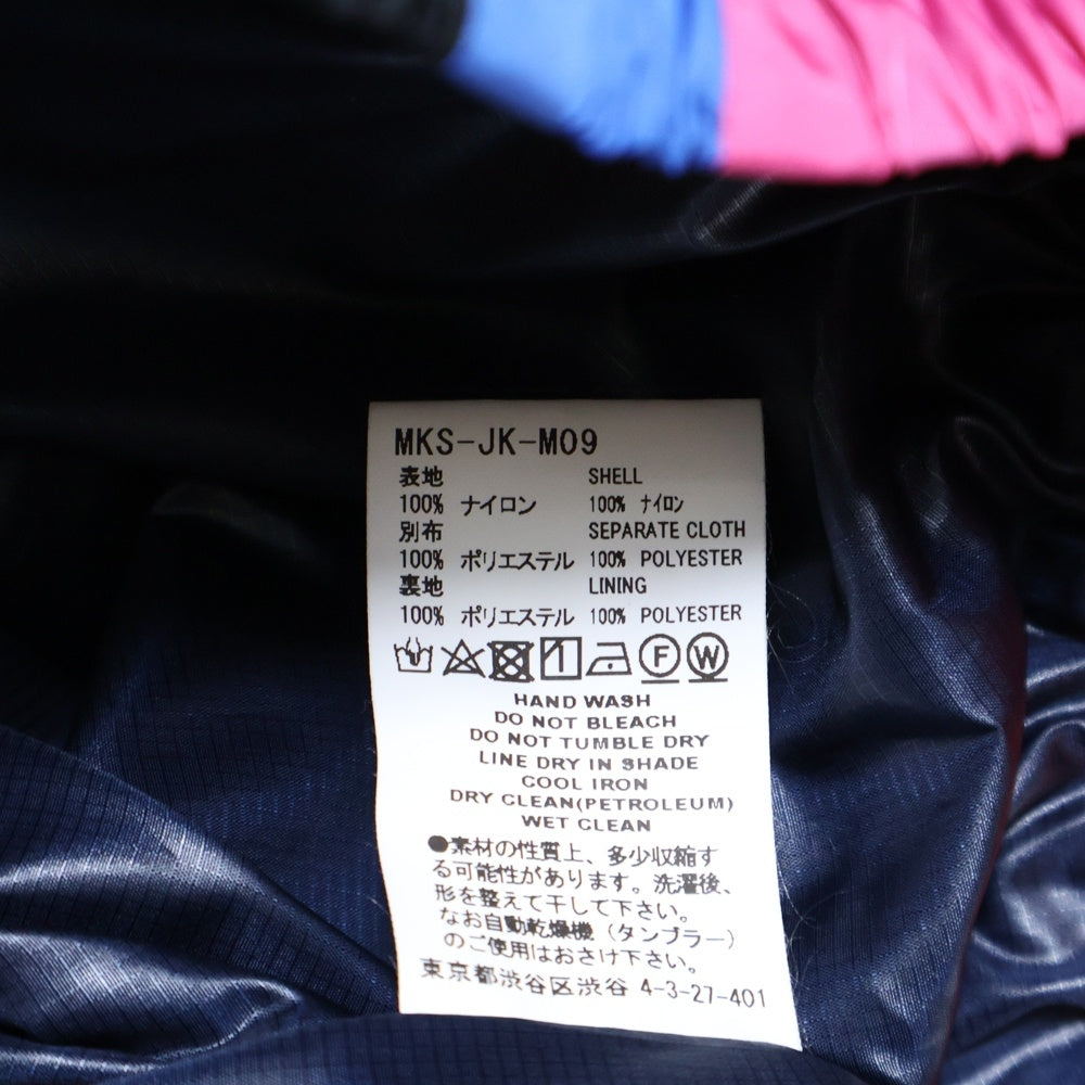 FACETASM(ファセッタズム) 23SS NYLON PATCHWORK JACKET パッチワーク フロントロゴ刺繍 ジップアップ ナイロンジャケット マルチ MKS-JK-M09