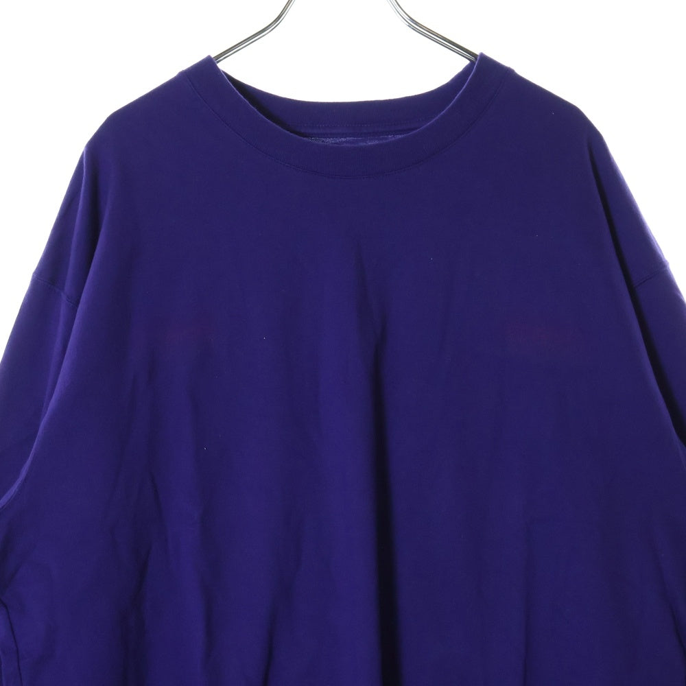 FACETASM(ファセッタズム) 23SS RIB LONG SLEEVE TEE サイドレインボーライン ロングスリーブ 長袖Tシャツ パープル MKS-TEE-M01