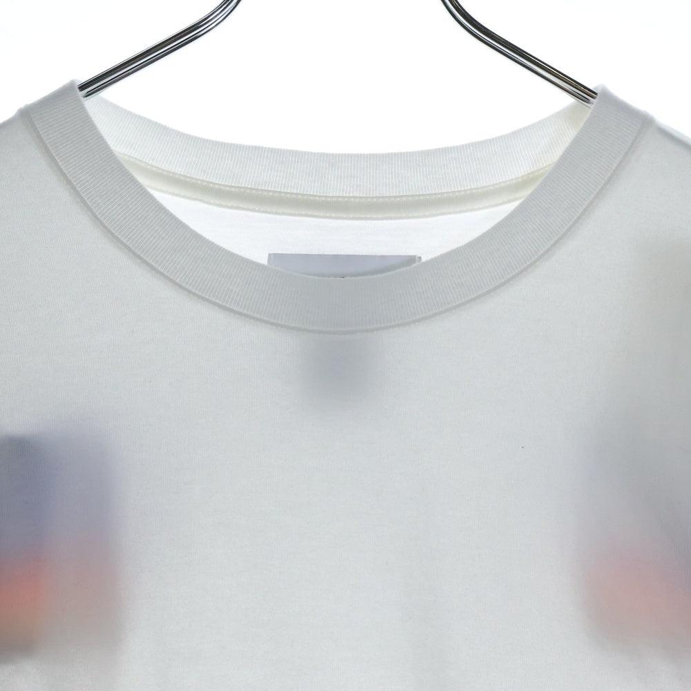FACETASM(ファセッタズム) 23SS RIB LONG SLEEVE TEE サイドレインボーライン ロングスリーブ 長袖Tシャツ ホワイト MKS-TEE-M01