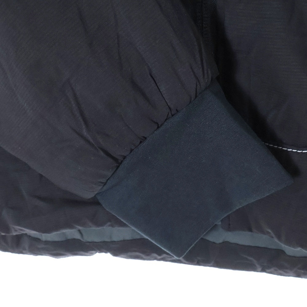 and wander(アンドワンダー) 23AW ×ALPHA DIRECT AIR HOODIE アルファダイレクト リフレクト エア バラクラバフーディ ジップアップ ナイロンジャケット ブラック 574-3231014