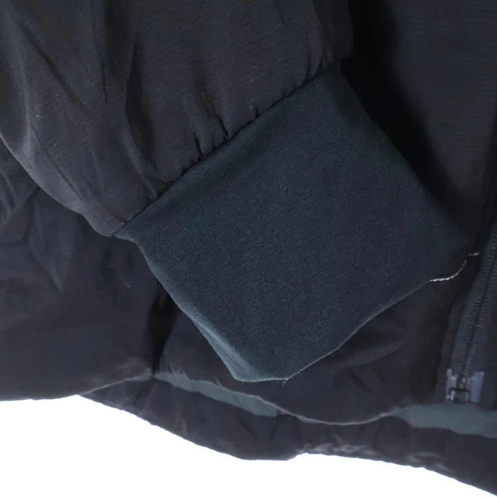 and wander(アンドワンダー) 23AW ×ALPHA DIRECT AIR HOODIE アルファダイレクト リフレクト エア バラクラバフーディ ジップアップ ナイロンジャケット ブラック 574-3231014