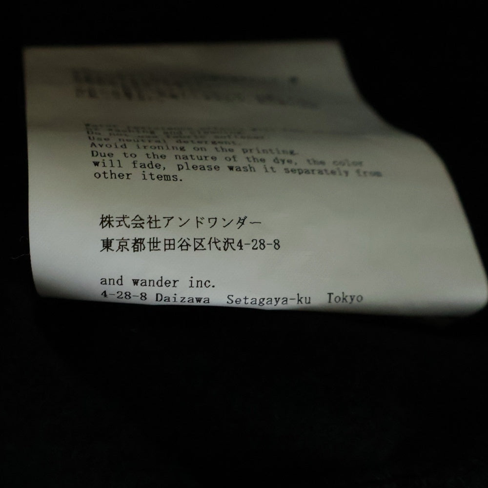 and wander(アンドワンダー) 23AW STRETCH SHELL JACKET ストレッチ ナイロン ソフトシェル ジャケット ブラック 574-3221003