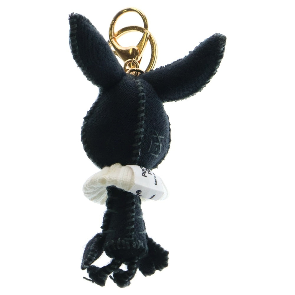 Perfect Ribs(パーフェクトリブス) 23AW ×TOGAWADOLL RABBIT KEY HOLDER トガワドール ラビット ステッチ キーホルダー ブラック/ゴールド