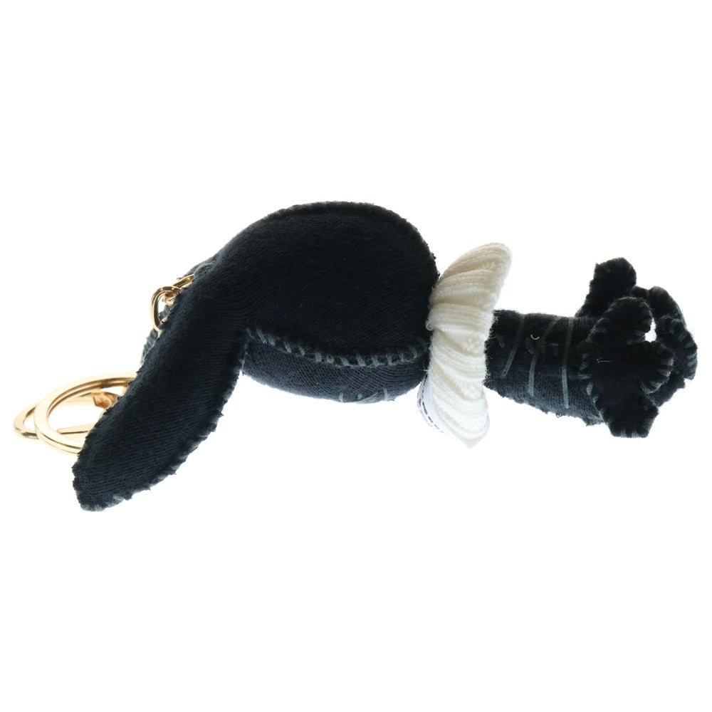 Perfect Ribs(パーフェクトリブス) 23AW ×TOGAWADOLL RABBIT KEY HOLDER トガワドール ラビット ステッチ キーホルダー ブラック/ゴールド