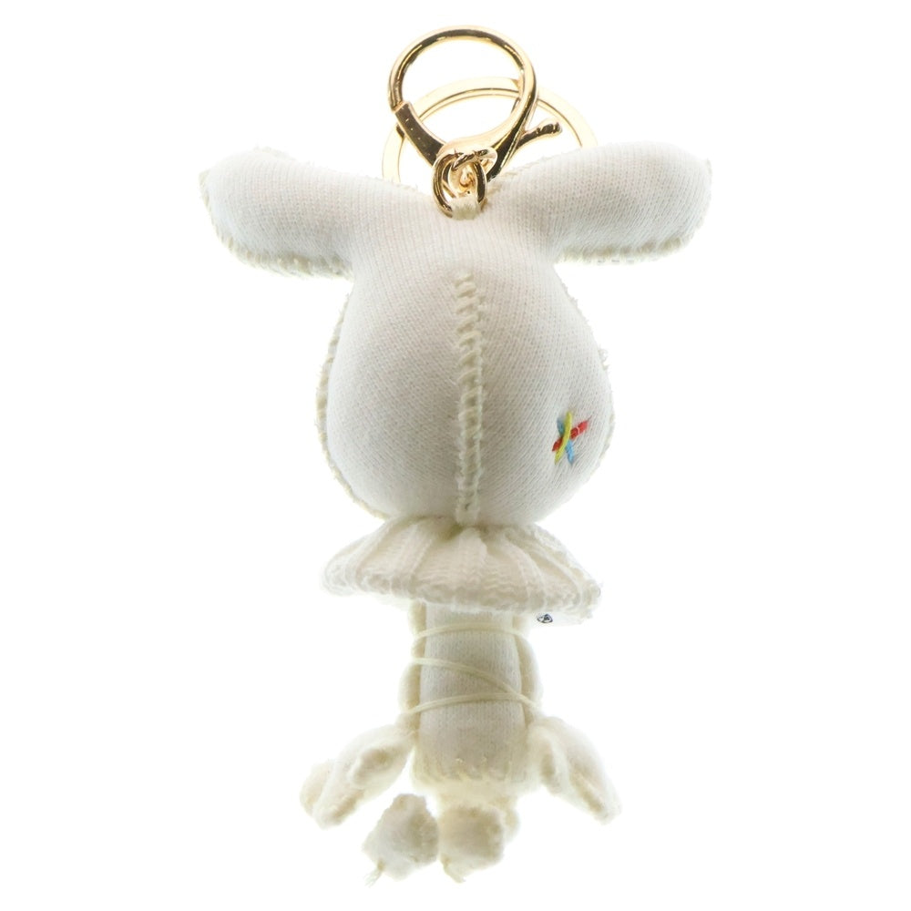 Perfect Ribs(パーフェクトリブス) 23AW ×TOGAWADOLL RABBIT KEY HOLDER トガワドール ラビット ステッチ キーホルダー ホワイト/ゴールド