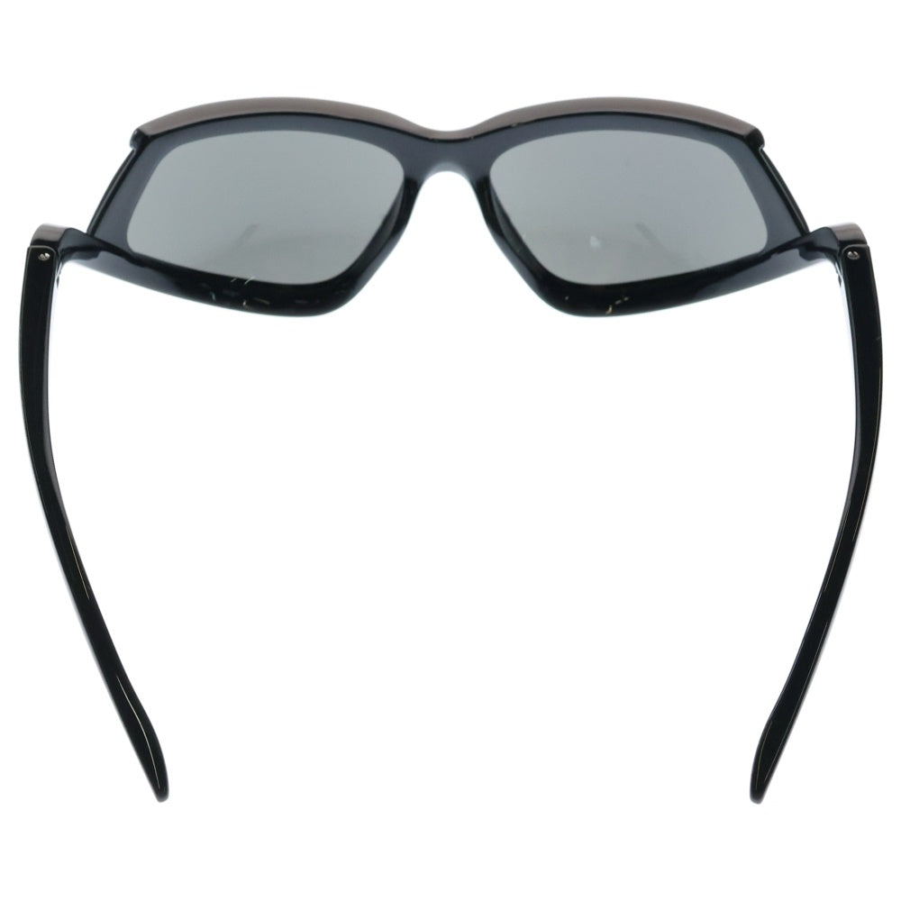 BALENCIAGA(バレンシアガ) 23AW WRAP SUNGLASSES ブラックミラー サイドロゴ ラップサングラス メガネ アイウェア ブラック BB0289S-001