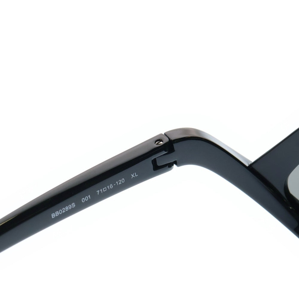 BALENCIAGA(バレンシアガ) 23AW WRAP SUNGLASSES ブラックミラー サイドロゴ ラップサングラス メガネ アイウェア ブラック BB0289S-001
