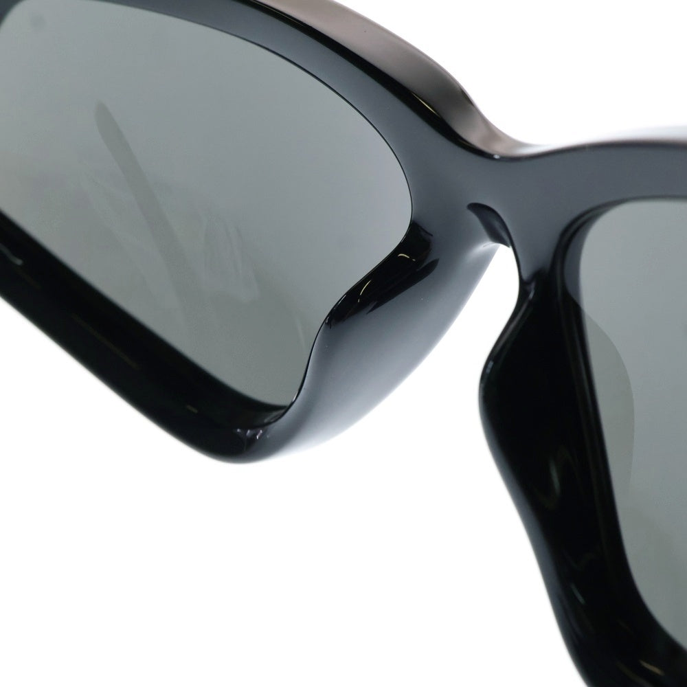 BALENCIAGA(バレンシアガ) 23AW WRAP SUNGLASSES ブラックミラー サイドロゴ ラップサングラス メガネ アイウェア ブラック BB0289S-001