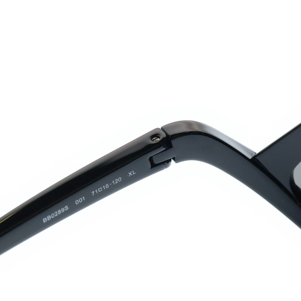 BALENCIAGA(バレンシアガ) 23AW WRAP SUNGLASSES ブラックミラー サイドロゴ ラップサングラス メガネ アイウェア ブラック BB0289S-001