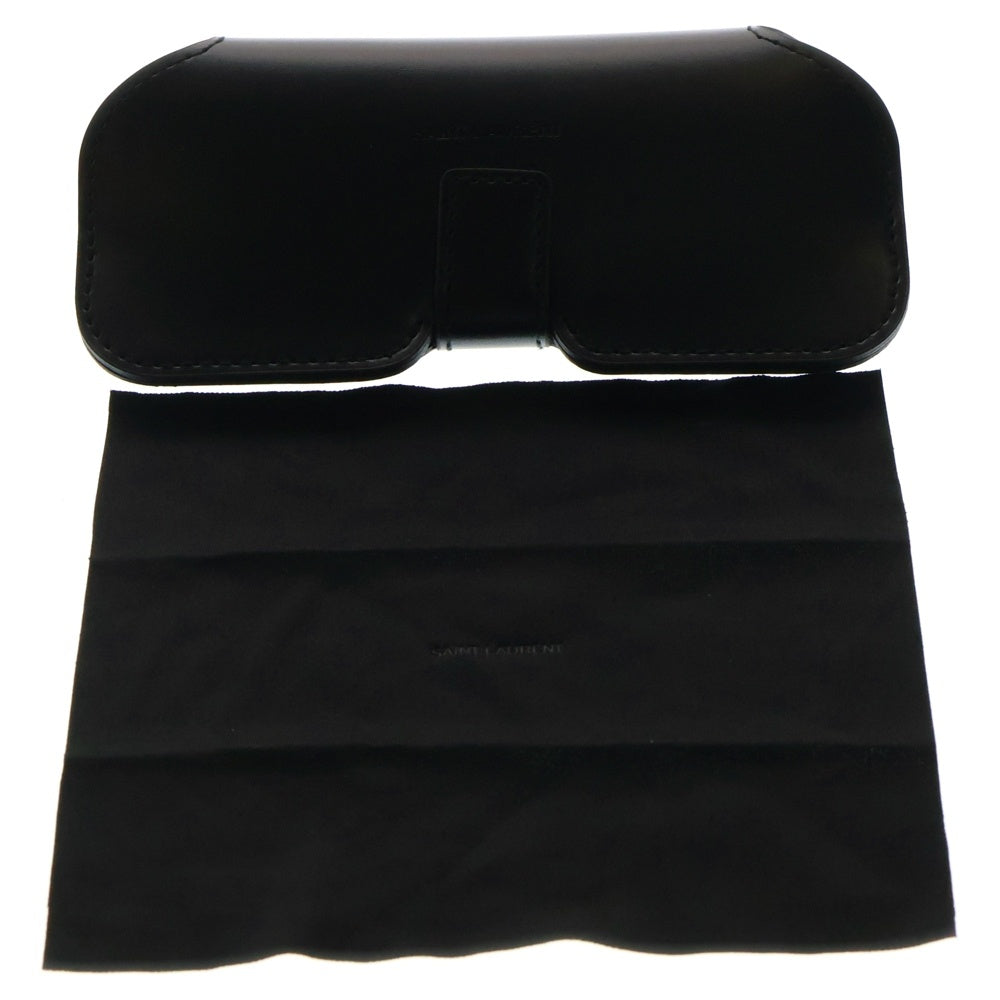 SAINT LAURENT PARIS(サンローランパリ) 23AW ウェリントン サイドロゴ サングラス メガネ アイウェア ブラウン SL564-008