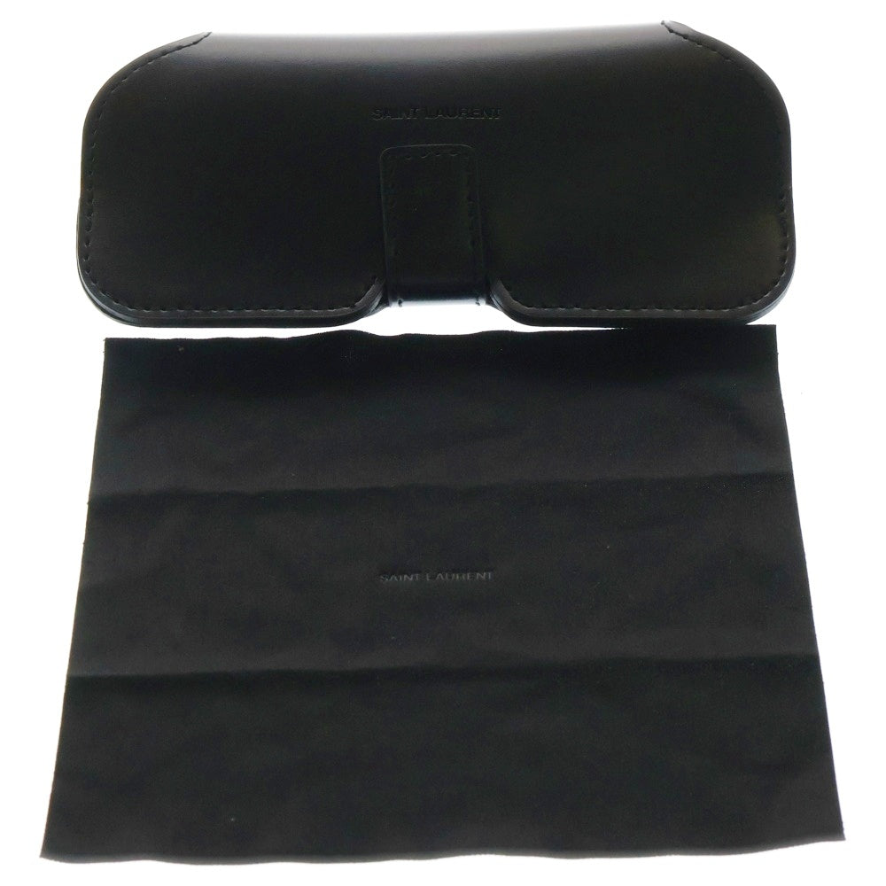 SAINT LAURENT PARIS(サンローランパリ) 23AW ウェリントン ハバナテンプル サングラス メガネ アイウェア ブラウン/グレー SL587K-002