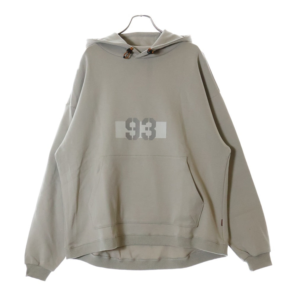 GOOPiMADE(グーピーメイド) 23AW STUDIO F&F 93 HOODIE フロントプリント プルオーバーパーカー フーディ ベージュ FN-R