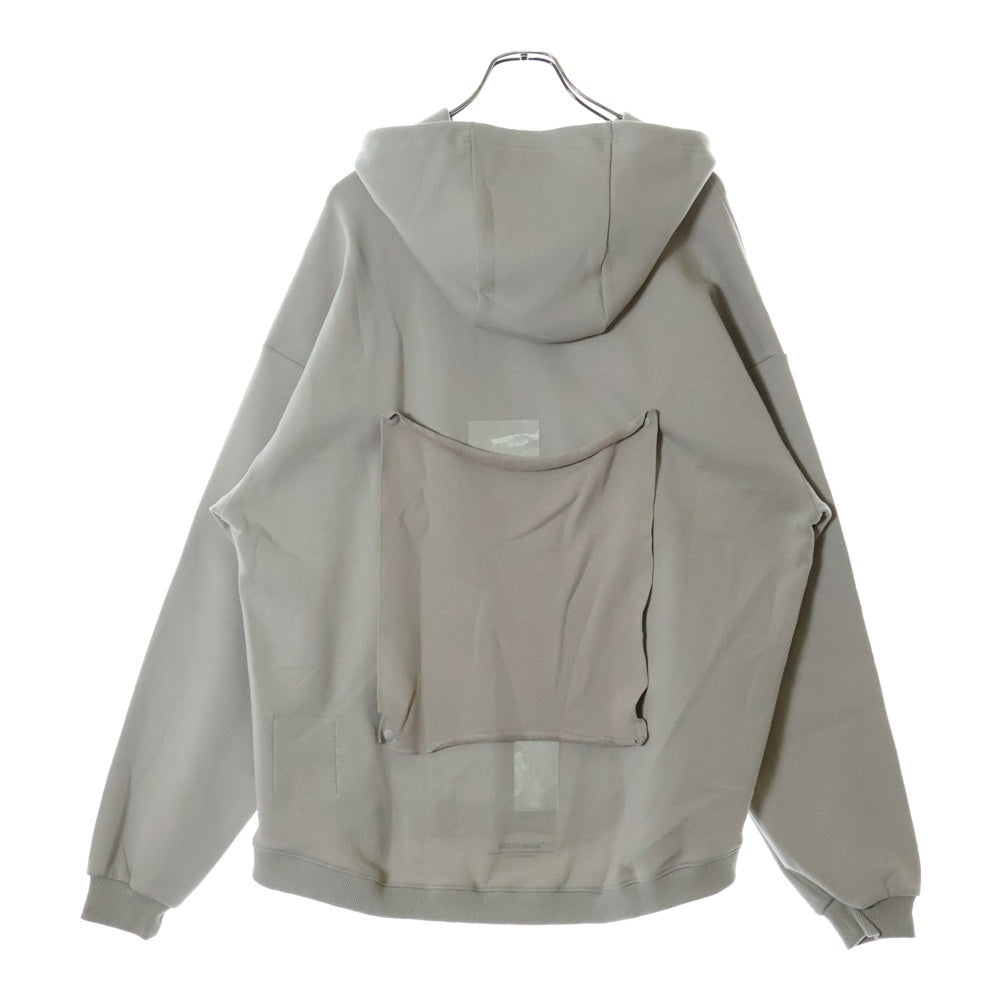 GOOPiMADE(グーピーメイド) 23AW STUDIO F&F 93 HOODIE フロントプリント プルオーバーパーカー フーディ ベージュ FN-R