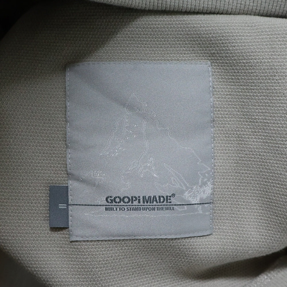 GOOPiMADE(グーピーメイド) 23AW STUDIO F&F 93 HOODIE フロントプリント プルオーバーパーカー フーディ ベージュ FN-R