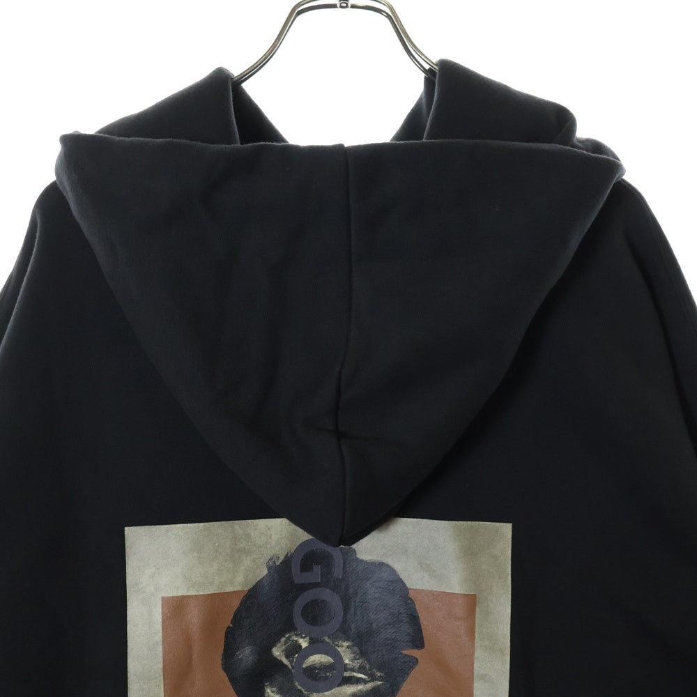 GOOPiMADE(グーピーメイド) 23AW SHADOW PAINT HOODIE バックフォトプリント プルオーバー スウェットパーカー フーディ ブラック G7-H1
