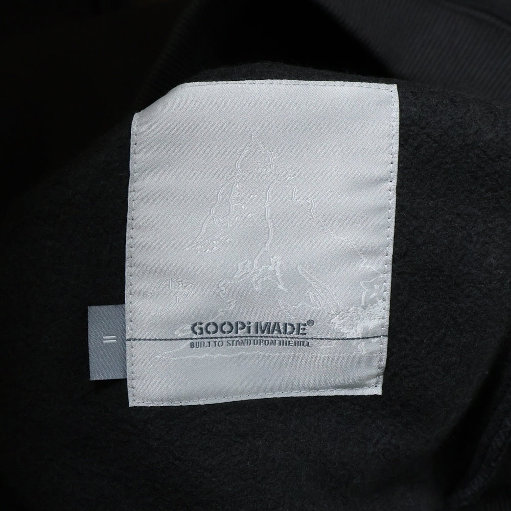 GOOPiMADE(グーピーメイド) 23AW SHADOW PAINT HOODIE バックフォトプリント プルオーバー スウェットパーカー フーディ ブラック G7-H1
