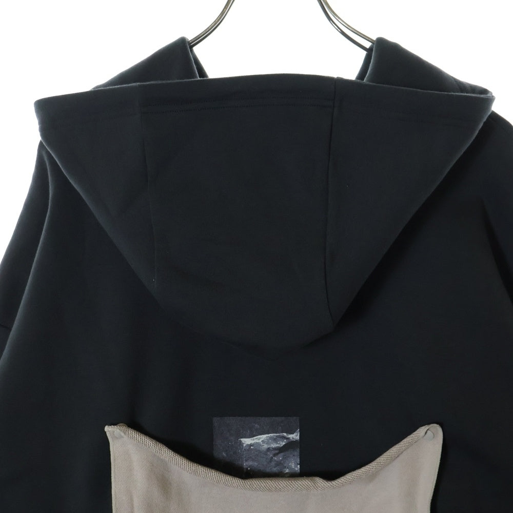 GOOPiMADE(グーピーメイド) 23AW STUDIO F&F 93 HOODIE フロントプリント プルオーバーパーカー フーディ ブラック FN-R