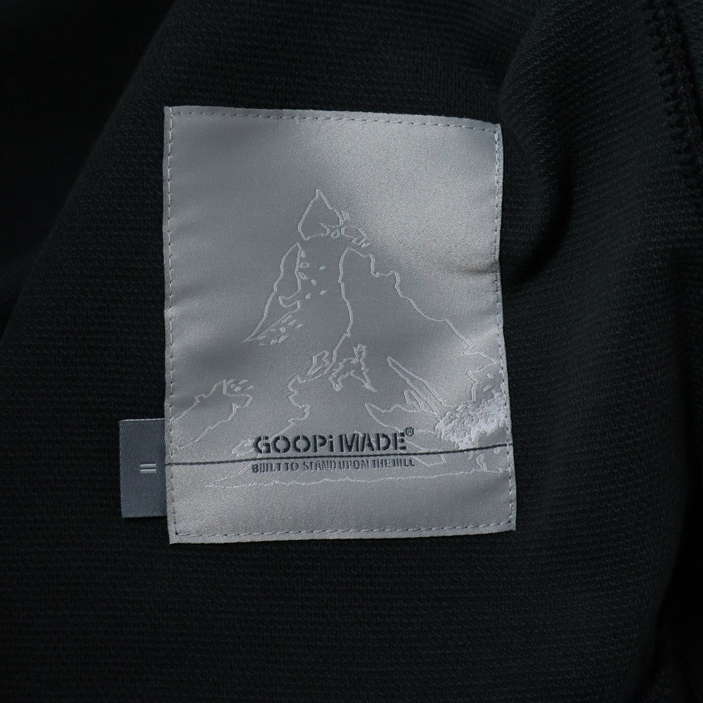 GOOPiMADE(グーピーメイド) 23AW STUDIO F&F 93 HOODIE フロントプリント プルオーバーパーカー フーディ ブラック FN-R