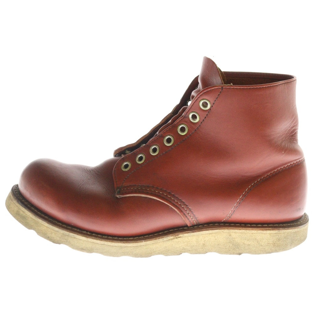RED WING(レッド ウイング) 90S 6inch IRISH SETTER WORK BOOTS クラシック ラウンドトゥ アイリッシュセッター レザー ワークブーツ 半円犬タグ ブラウン 8166