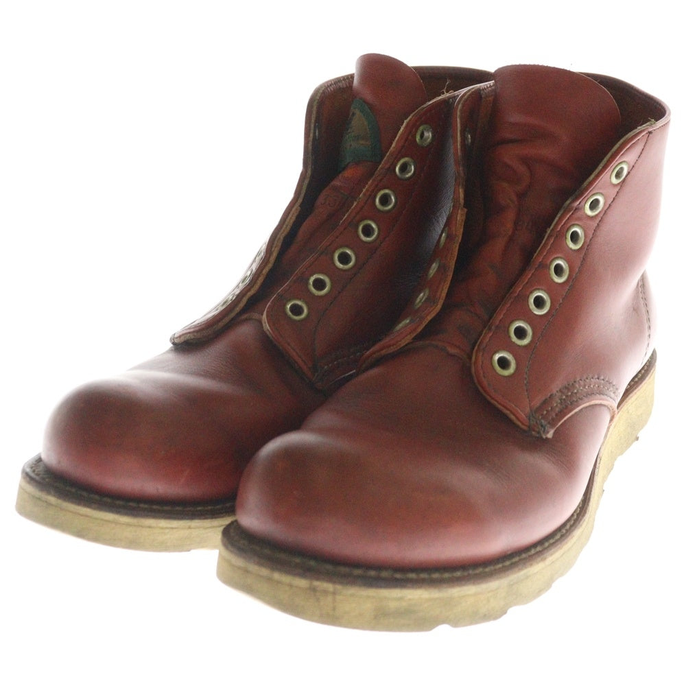 RED WING(レッド ウイング) 90S 6inch IRISH SETTER WORK BOOTS クラシック ラウンドトゥ アイリッシュセッター レザー ワークブーツ 半円犬タグ ブラウン 8166