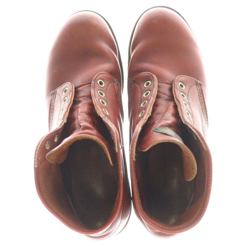 RED WING(レッド ウイング) 90S 6inch IRISH SETTER WORK BOOTS クラシック ラウンドトゥ アイリッシュセッター レザー ワークブーツ 半円犬タグ ブラウン 8166