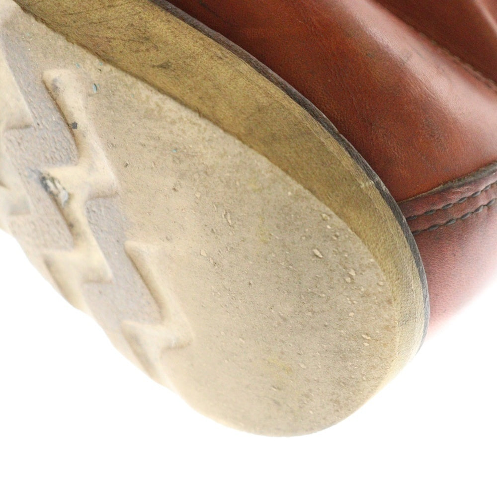 RED WING(レッド ウイング) 90S IRISH SETTER MOC TOE CLASSIC WORK BOOTS アイリッシュセッター モックトゥ レザー クラシック ワークブーツ 四角犬タグ ブラウン 3875