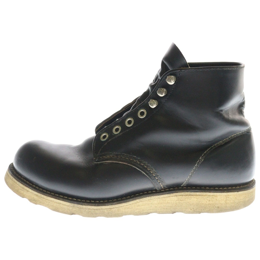 RED WING(レッド ウイング) 6inch IRISH SETTER CLASSIC ROUND TOE WORK BOOTS クラシック ラウンドトゥ アイリッシュセッター レザー ワークブーツ ブラック 8165