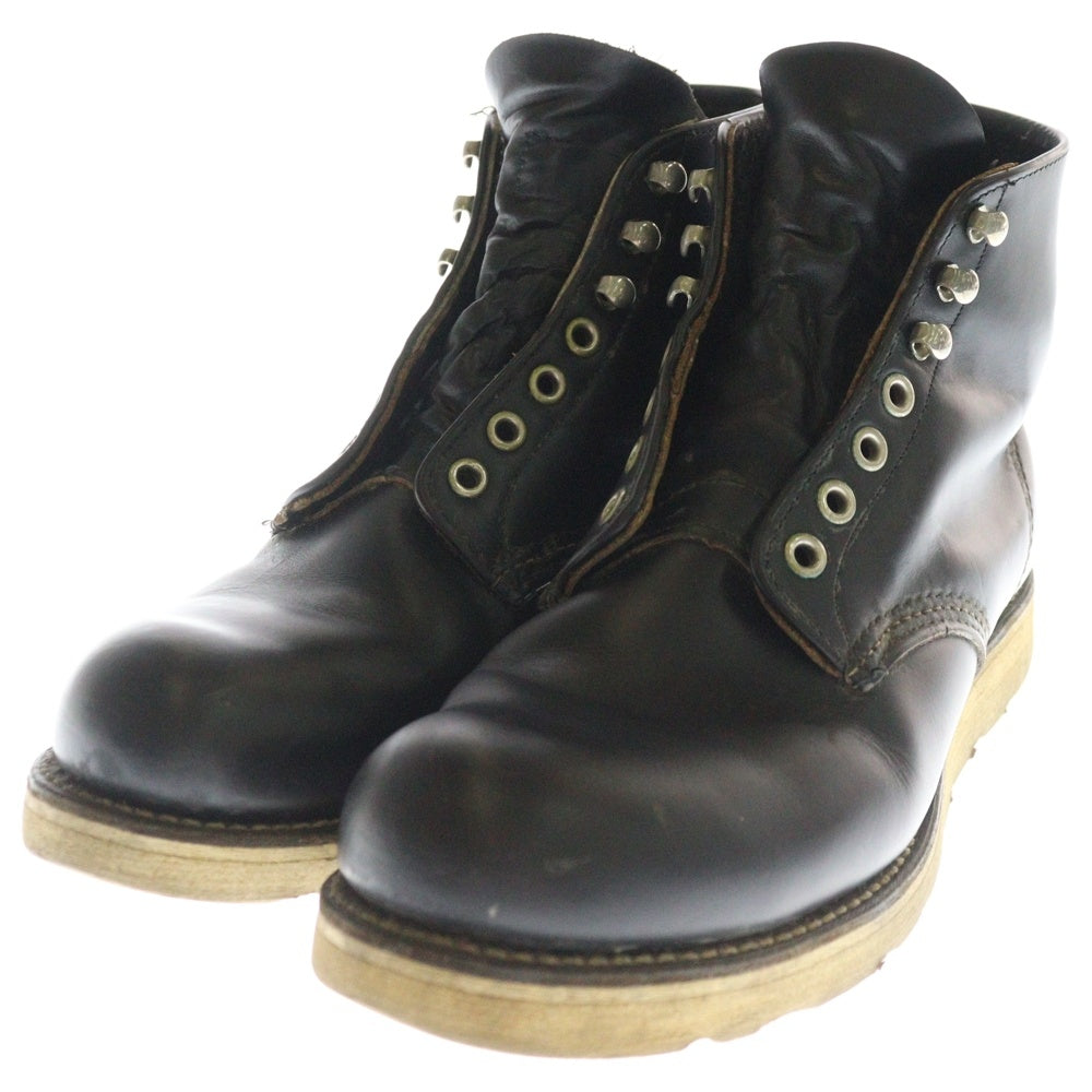 RED WING(レッド ウイング) 6inch IRISH SETTER CLASSIC ROUND TOE WORK BOOTS クラシック ラウンドトゥ アイリッシュセッター レザー ワークブーツ ブラック 8165