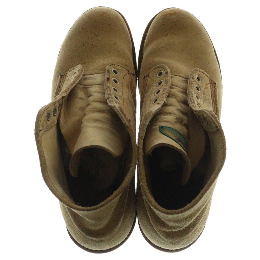 RED WING(レッド ウイング) 90S 6inch IRISH SETTER WORK BOOTS クラシック ラウンドトゥ アイリッシュセッター スウェードレザー ワークブーツ 半円犬タグ ベージュ 8161
