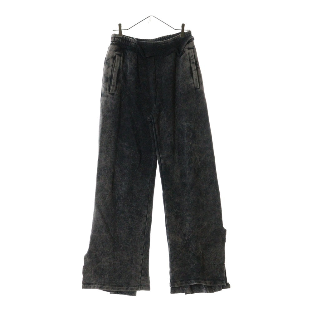 DIESEL(ディーゼル) ダメージ加工 スウェット ロング パンツ チャコールグレー A07594