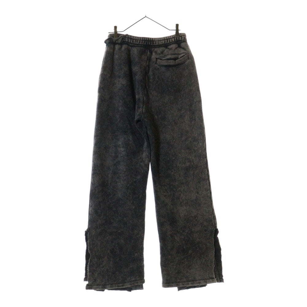 DIESEL(ディーゼル) ダメージ加工 スウェット ロング パンツ チャコールグレー A07594